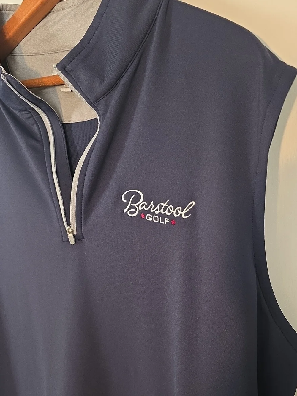 Peter Millar XL Navy and Gray Quarter-Zip Layering Pullover Perfect Conditiin.